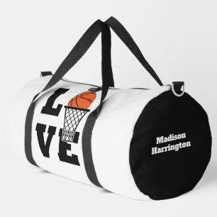 Custom Name Basketball Love Duffle Bag