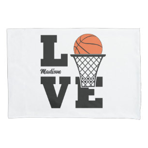 Custom Name Basketball Love Pillowcase