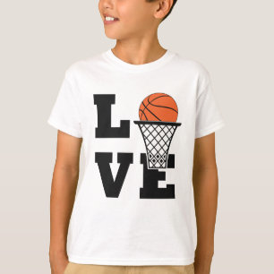 Custom Name Basketball Love T-Shirt