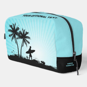 Custom Name Beach Surfer Dopp Kit