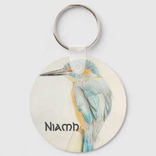 Custom Name Beautiful Bird  Key Ring