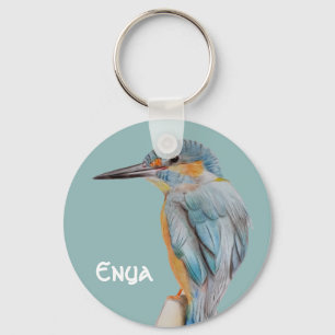 Custom Name Beautiful Bird  Key Ring