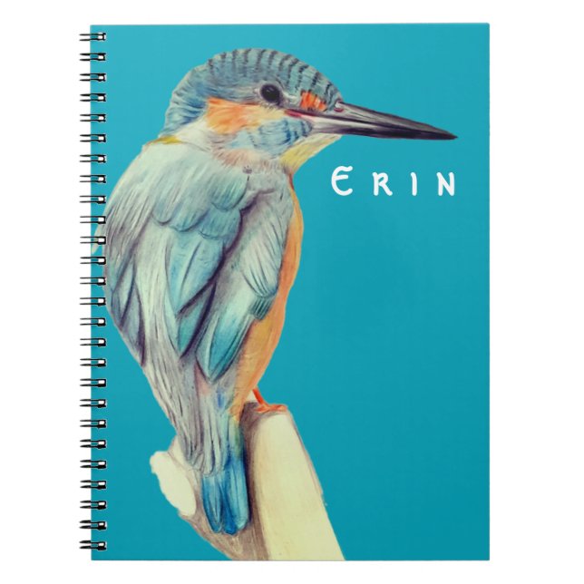 Custom Name Beautiful Bird  Notebook (Front)
