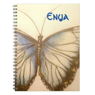 Custom Name Beautiful butterfly  Notebook