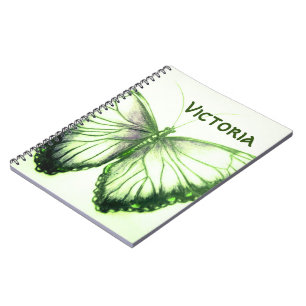 Custom Name Beautiful butterfly Notebook