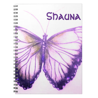 Custom Name Beautiful butterfly Notebook