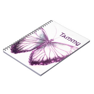 Custom Name Beautiful butterfly  Notebook