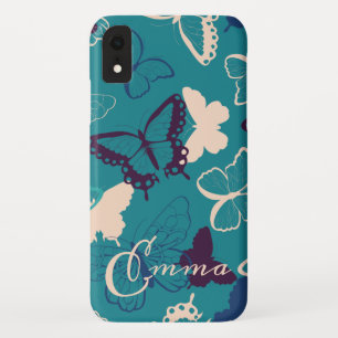 Custom Name Beautiful Butterfly Pattern Case-Mate iPhone Case