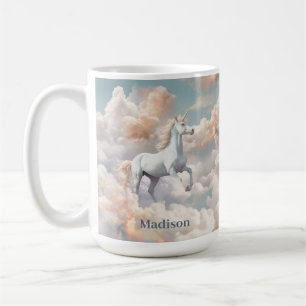Custom Name Beautiful Unicorn Coffee Mug