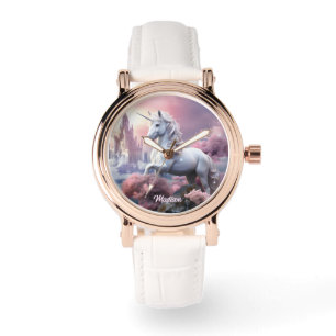 Custom Name Beautiful Unicorn Watch