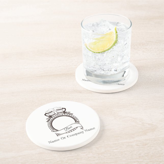 Custom Name Beer Coaster (Side)