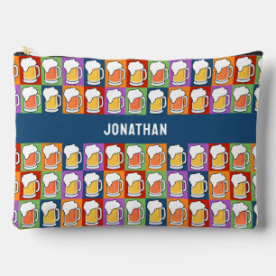 Custom name BEER Pop-Art Accessory Pouch