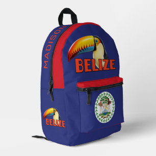 Custom Name Belise Printed Backpack