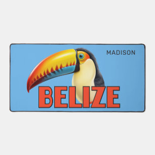 Custom Name BELIZE Toucan Desk Mat