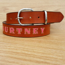 Custom Name Belts Personalised