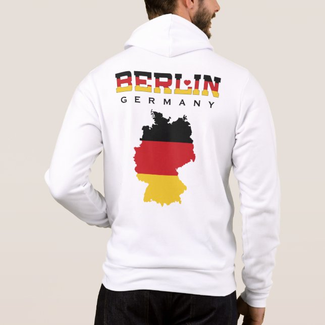Custom Name Berlin Germany Hoodie (Back)