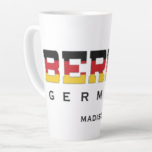 Custom Name Berlin Germany Latte Mug