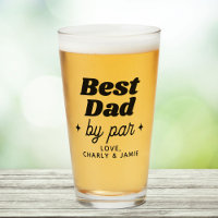 Custom Name Best Dad By Par Retro Cool