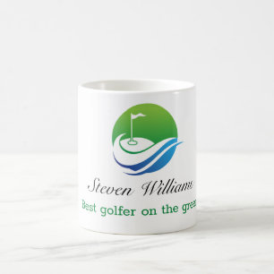 Custom Name Best Golfer Coffee Mug