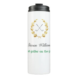 Custom Name Best Golfer Thermal Tumbler