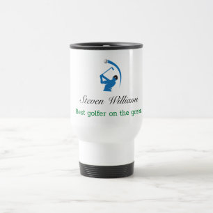 Custom Name Best Golfer Travel Mug