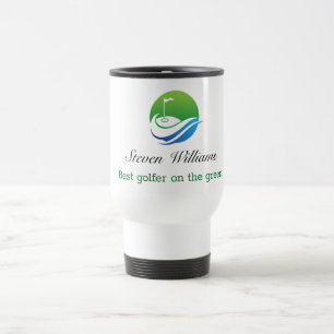 Custom Name Best Golfer Travel Mug