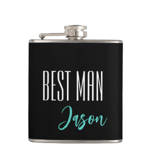 Custom Name Best Man Flask