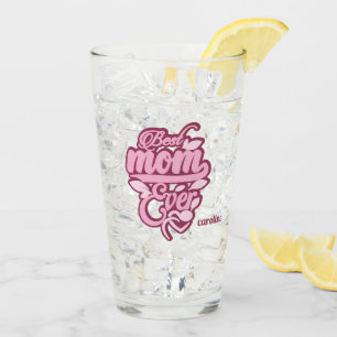 Custom Name "Best Mum Ever" Glass