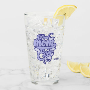 Custom Name "Best Mum Ever" Glass