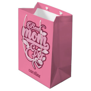 Custom Name "Best Mum Ever" Medium Gift Bag