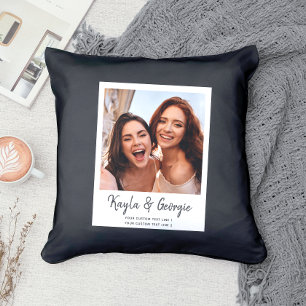 Custom Name Bestie Photo Friends Sisters BFF Fun Cushion