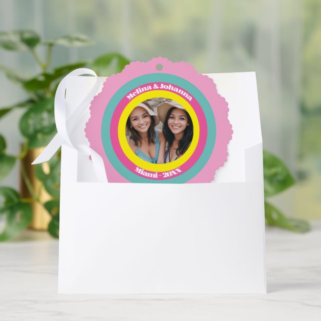 Custom name besties friends giry paper Ornament (Envelope)