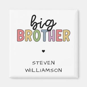 Custom Name Big Brother Cute Personalised Magnet