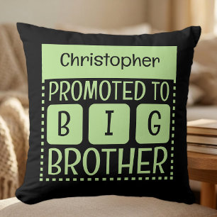 Custom name big brother green cushion