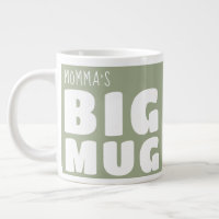 Custom Name Big Mug Pale Green C22 Funny Novelty  