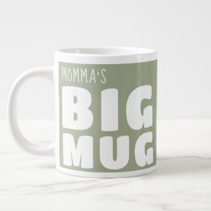 Custom Name Big Mug Pale Green C22 Funny Novelty  