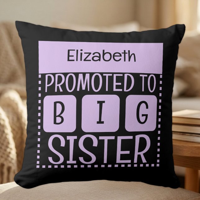 Custom name big sister purple cushion (Creator Uploaded)