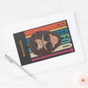 Custom Name Bigfoot Rectangular Sticker