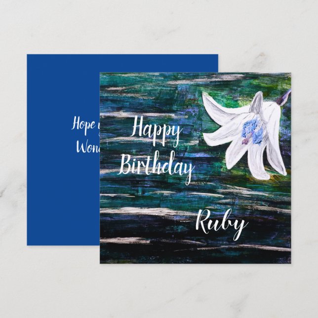 Custom Name Birthday Card (Front/Back)