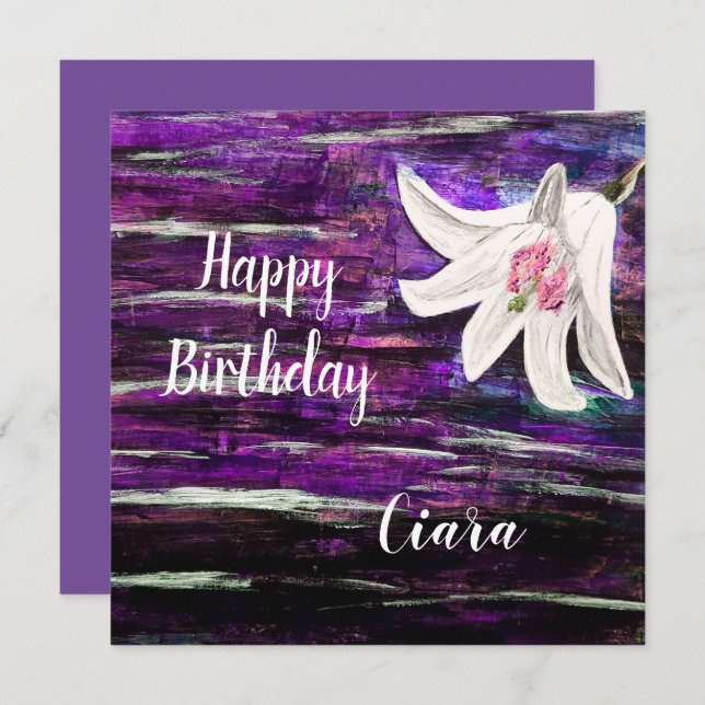 Custom Name Birthday Card (Front/Back)