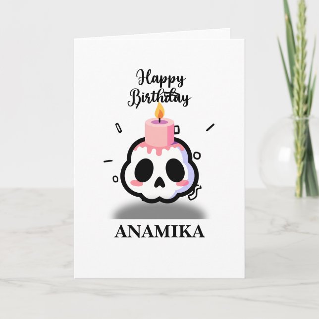 Custom Name Birthday Card (Front)