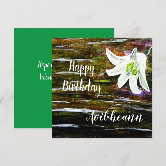 Custom Name Birthday Card (Front/Back)