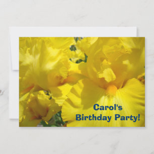 Custom Name Birthday Party! Invitations Irises