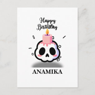 Custom Name Birthday Postcard