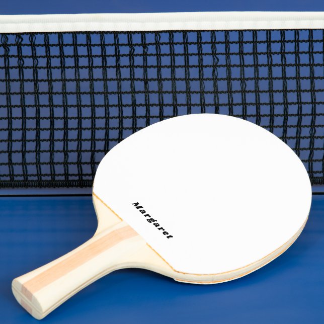 Custom Name Black Rubber Paddle for Stylish Play (Insitu)