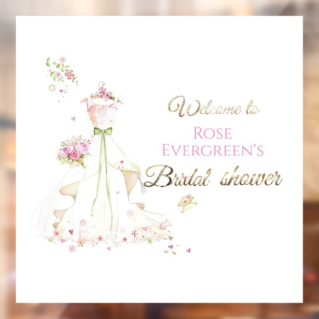 Custom Name Blushing Bride in Bloom Bride to Be (Sheet 2)