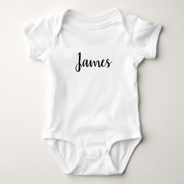 Custom name bodysuit, nice font for bodysuit custo (Front)