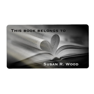Custom Name Book Lovers Book Labels