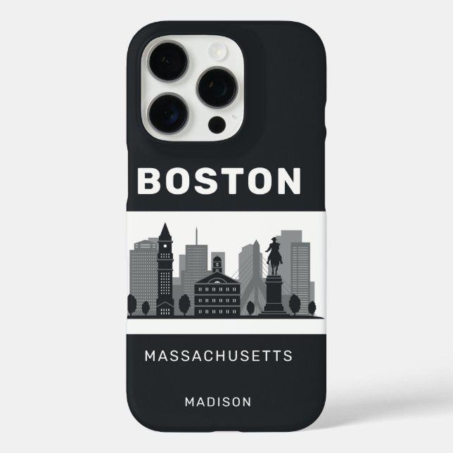 Custom Name Boston Massachusetts Case-Mate iPhone Case (Back)