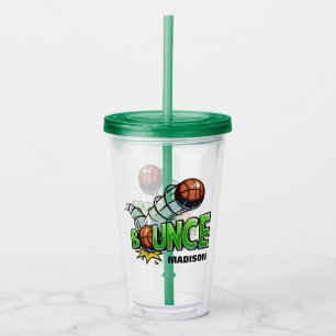 Custom name BOUNCE Basketball tumblers